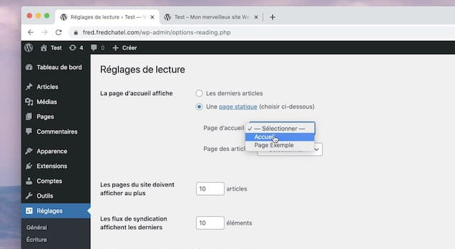 08-Désigner la page d’accueil